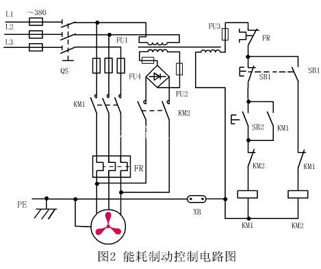 能耗制动控制电路图