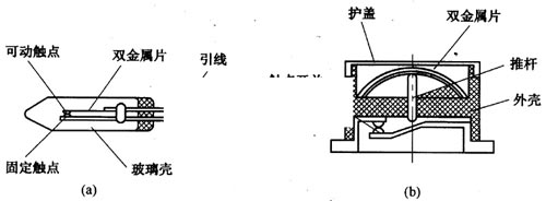 双金属片温度继电器结构图